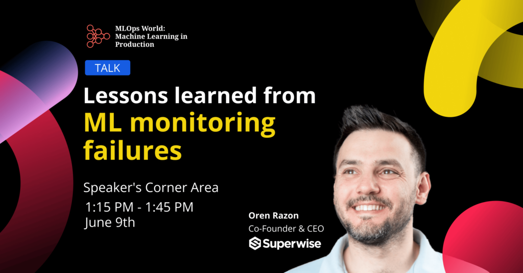 MLOps world speaker cover with oren