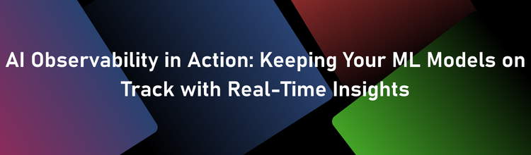 AI observability dashboard displaying real-time insights for ML models